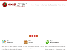 Tablet Screenshot of humberlottery.com